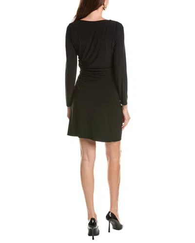 Taylor Long Sleeve Solid Mini Dress In Black
