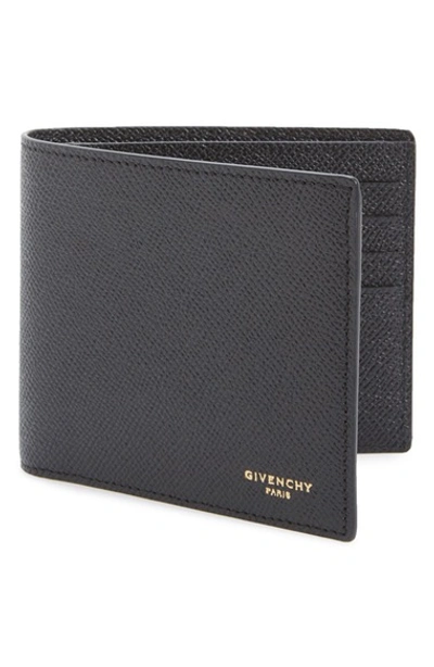 Shop Givenchy Calfskin Leather Bifold Wallet In Black