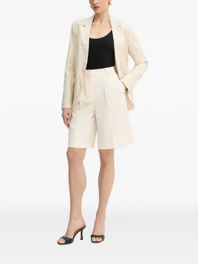 Silvian Heach Single-breasted Notched-lapels Blazer In Neutral