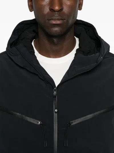 Murphy & Nye Hooded Multi-pocket Jacket In Blue