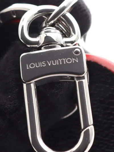Pre-owned Louis Vuitton 2022 Vivienne Monogram Eclipse Key Ring In Black