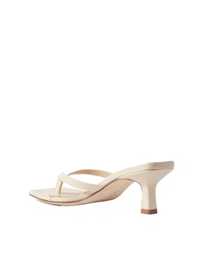 Aeyde Thinstrap Squaretoe Sandals In Neutral