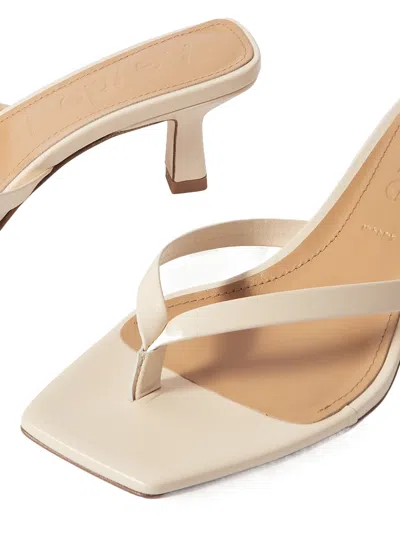 Aeyde Thinstrap Squaretoe Sandals In Neutral