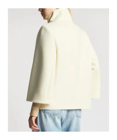 Fay Cape In Wool Fabric In Gray