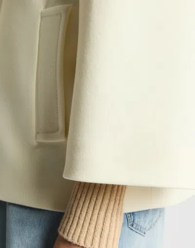 Fay Cape In Wool Fabric In Gray