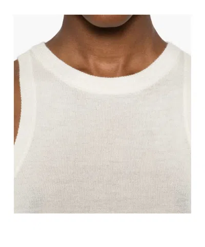 Co Ribbed-knit Cashmere Vest In White