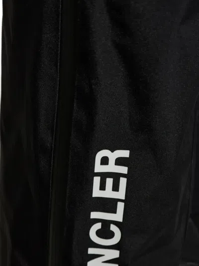 Moncler Adjustable Strap Nylon Technical Pants In Black