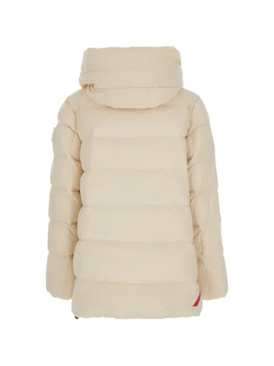 After Label Padded Single-breasted Coat In Neutral