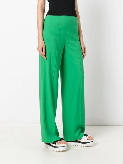 Shop Msgm Straight Trousers In Green