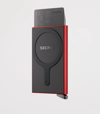 Secrid Aluminium Magsafe Cardprotector In Red