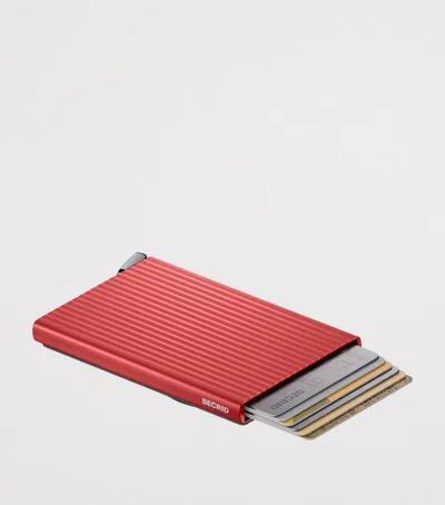Secrid Aluminium Magsafe Cardprotector In Red