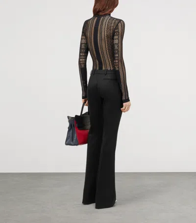 Alexander Mcqueen Mcqueen Wool Bootcut Trousers In Black