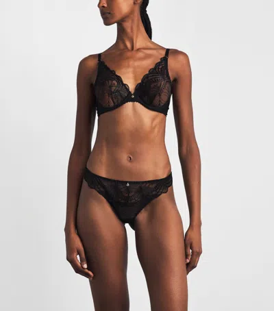 Aubade Vibes Triangle Underwire Bra In Black