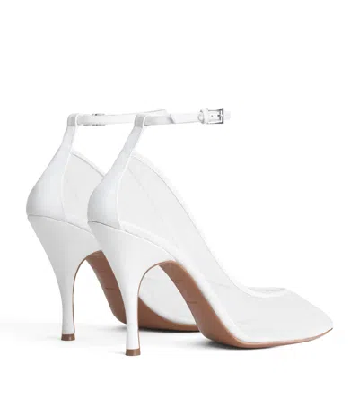 Alaïa Mesh Ankle-strap Pumps 100 In White