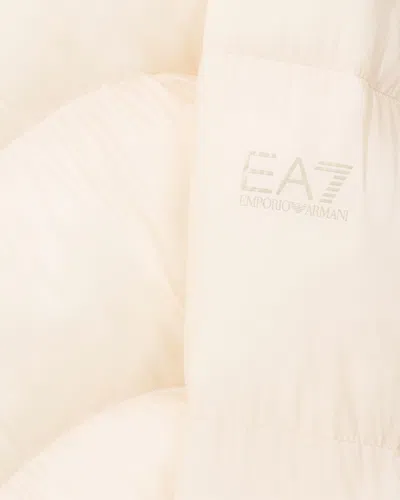 Ea7 Bomber Jacket Regular Fit Padded In Beige