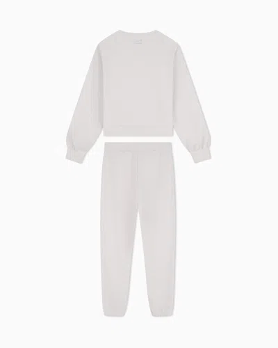 Ea7 Tracksuit Regular Fit Cotton Jersey With Studs In Grey