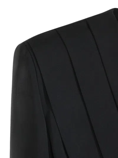 Max Mara Single-breasted Compact Cady Jacket In Blue