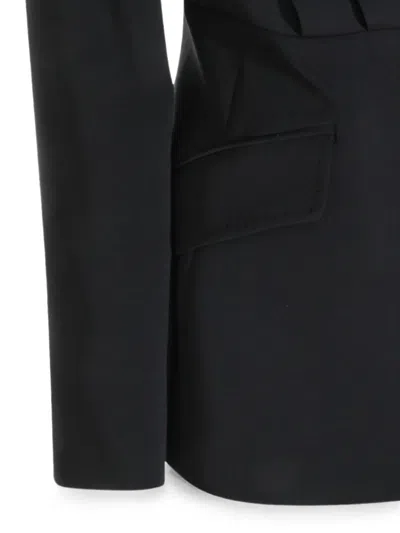 Max Mara Single-breasted Compact Cady Jacket In Blue