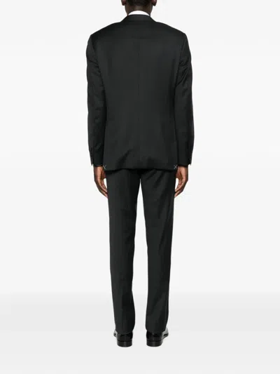 Canali Single-breasted Notched-lapels Suit In Gray