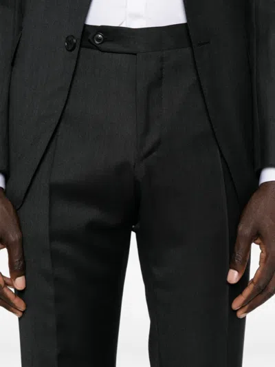 Canali Single-breasted Notched-lapels Suit In Gray