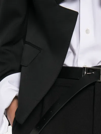 Givenchy Cut-out Lapel Blazer In Black