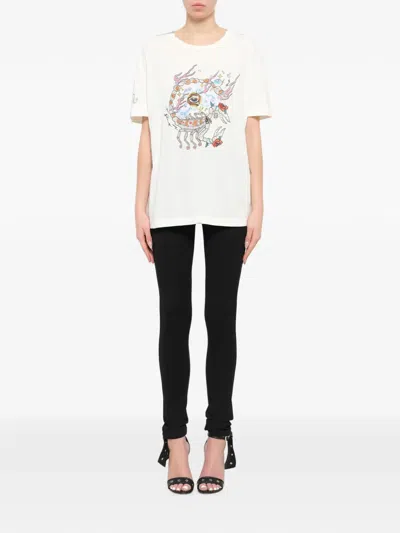 Givenchy Crew Neck Printed T-shirt In Neutral