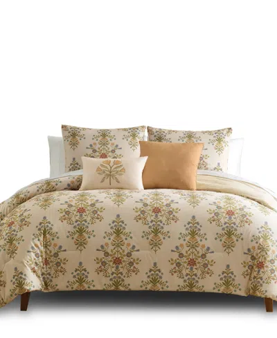 Macy's Elin Damask 9-piece Comforter Set, Queen In Multi