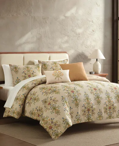 Macy's Elin Damask 9-piece Comforter Set, Queen In Multi