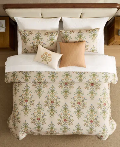 Macy's Elin Damask 9-piece Comforter Set, Queen In Multi