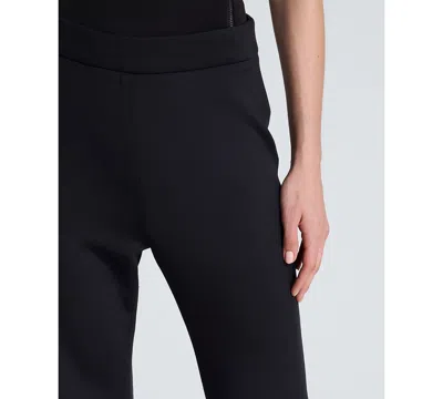 Kenneth Cole High Rise Pull On Flare Zip Back Pant In Multi