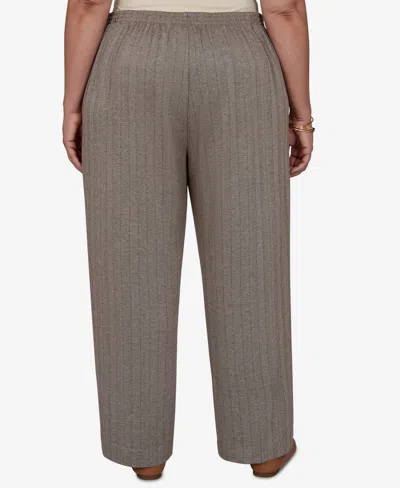 Alfred Dunner Plus Size Pull-on Dress Pants In Latte