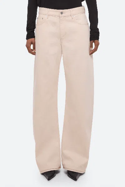 Helmut Lang Saddle Jeans In Ecru