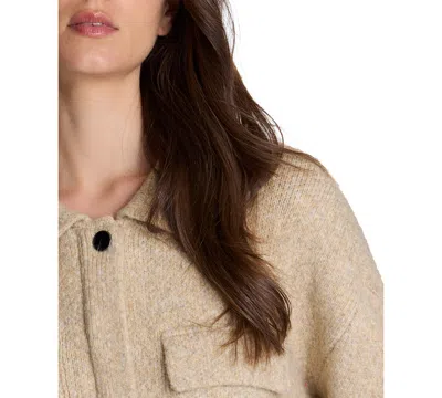 Kenneth Cole Utility Knit Jacket In Neutral