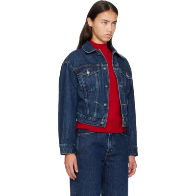 Agolde Non-elastic Denim Jacket In Covell (dk Inky Ind)