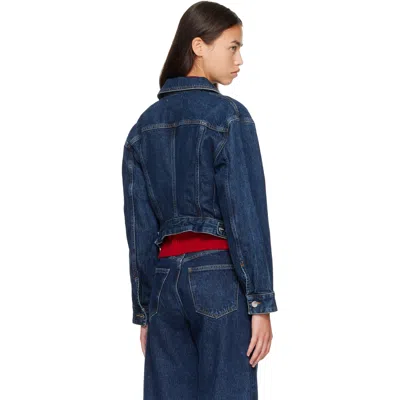 Agolde Non-elastic Denim Jacket In Covell (dk Inky Ind)