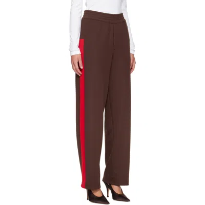Coperni Brown Oversized Track Pants In Brown