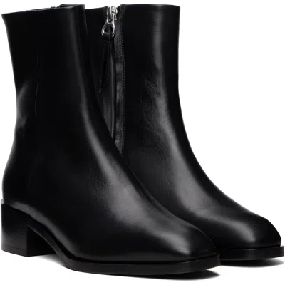 Aeyde Lee 40 Leather Ankle Boots In Black