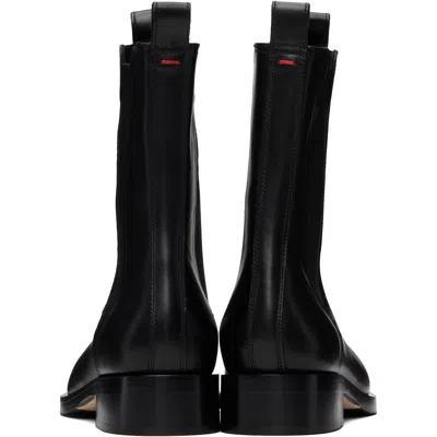 Aeyde Caspar Leather Boots In Black