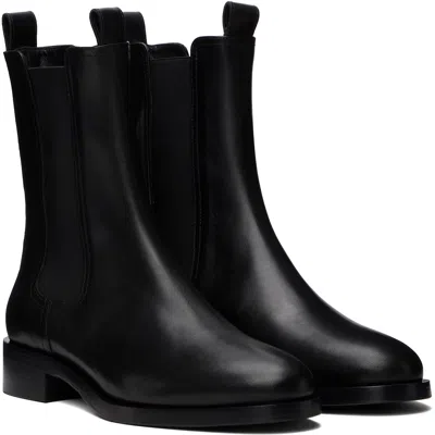 Aeyde Caspar Leather Boots In Black