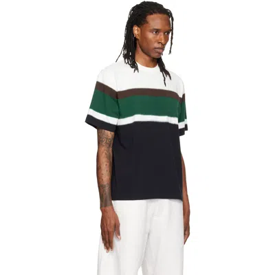 Sacai Chusen-dyed Cotton-jersey T-shirt In 020 Black Multi