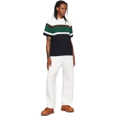 Sacai Chusen-dyed Cotton-jersey T-shirt In 020 Black Multi