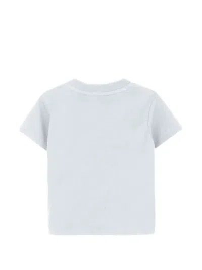 Kenzo Kids Mini Boy Tiger Logo Snap-front Cotton Crewneck T-shirt In Blue