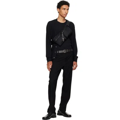 Givenchy Black Cargo Canvas Belt Bag In Black