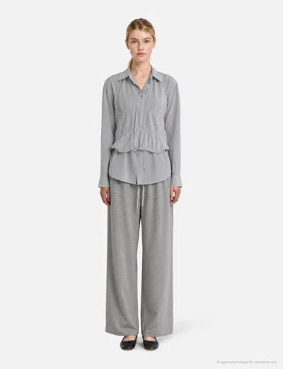 Anggae Mixed Stripe Halter In Grey/灰色/그레이/グレー