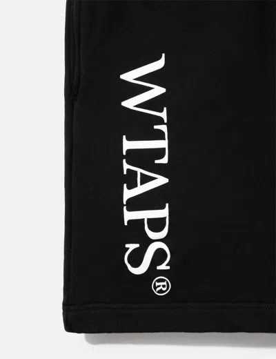 Wtaps Logo-print Drawstring Shorts In Black/黑色/블랙/ブラック