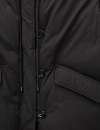 Anggae Wire Collar Puffer In Black/黑色/블랙/ブラック
