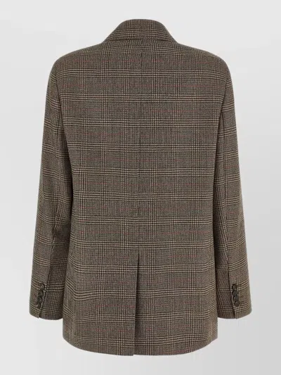 S Max Mara Wool Blazer In Brown