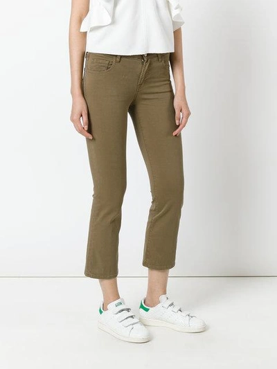 Shop J Brand Selena Kick Flare Jeans - Neutrals