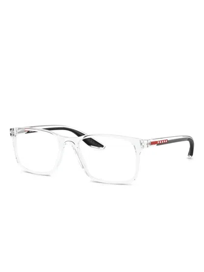 Prada Rectangle-frame Glasses In Transparent