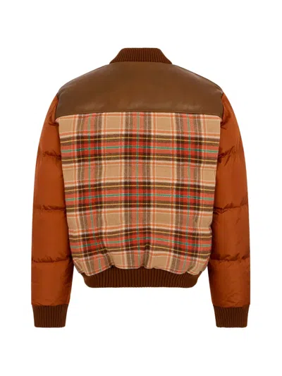 Dsquared2 Checked Puffer Down Jacket In Multi